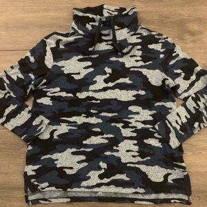KENNETH COLE Blue Grey Camo Sweatshirt